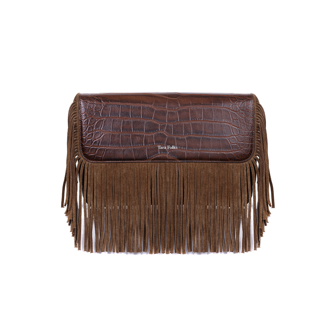 Bonnie Crossbody FauxCroc Date