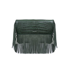 Load image into Gallery viewer, Bonnie Crossbody FauxCroc Olive