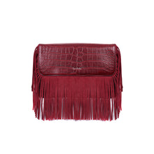 Load image into Gallery viewer, Bonnie Crossbody FauxCroc Ruby