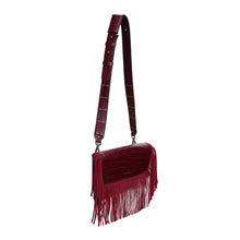 Load image into Gallery viewer, Bonnie Crossbody FauxCroc Ruby